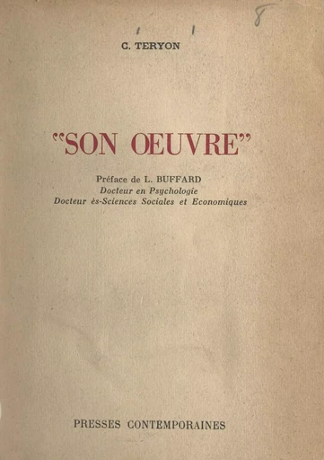 Son œuvre - C. Teryon - FeniXX réédition numérique