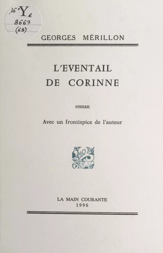 L'éventail de Corinne - Georges Mérillon - FeniXX réédition numérique