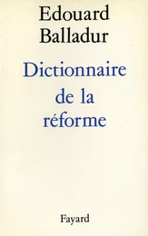 Dictionnaire de la réforme