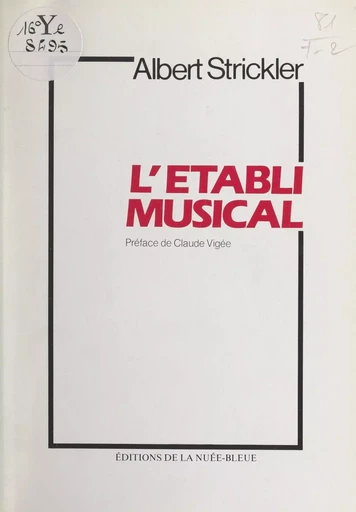 L'établi musical - Albert Strickler - FeniXX réédition numérique