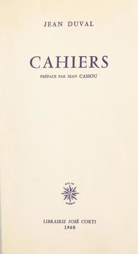 Cahiers - Jean Duval - FeniXX réédition numérique