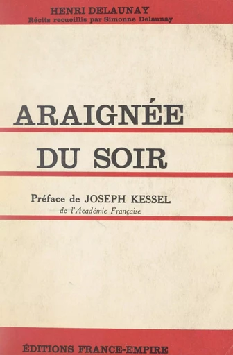 Araignée du soir - Henri Delaunay - FeniXX réédition numérique