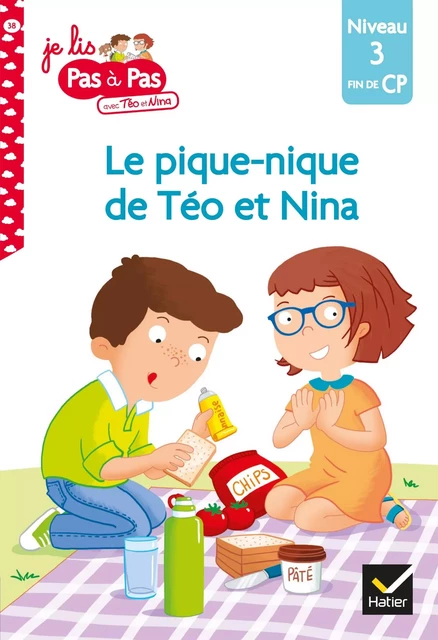 Téo et Nina Fin de CP niveau 3 - Le pique-nique de Téo et Nina - Isabelle Chavigny, Marie-Hélène Van Tilbeurgh - Hatier