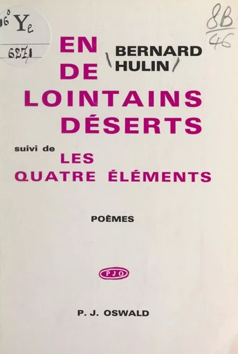 En de lointains déserts - Bernard Hulin - FeniXX réédition numérique