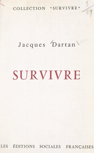 Survivre - Jacques Dartan - FeniXX réédition numérique