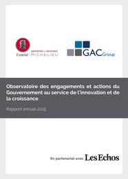 Observatoire des engagements et actions du Gouvernement au service de l'innovation et de la croissance