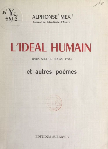 L'idéal humain - Alphonse Mex - FeniXX réédition numérique