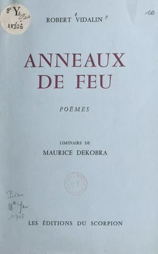 Anneaux de feu - Robert Vidalin - FeniXX réédition numérique