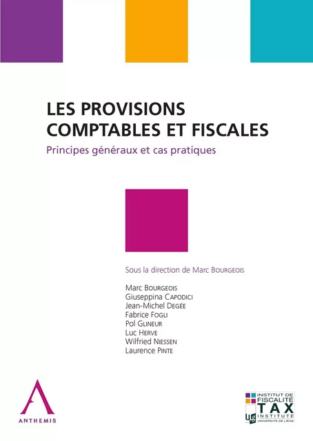 Les provisions comptables et fiscales -  Collectif,  Anthemis - Anthemis