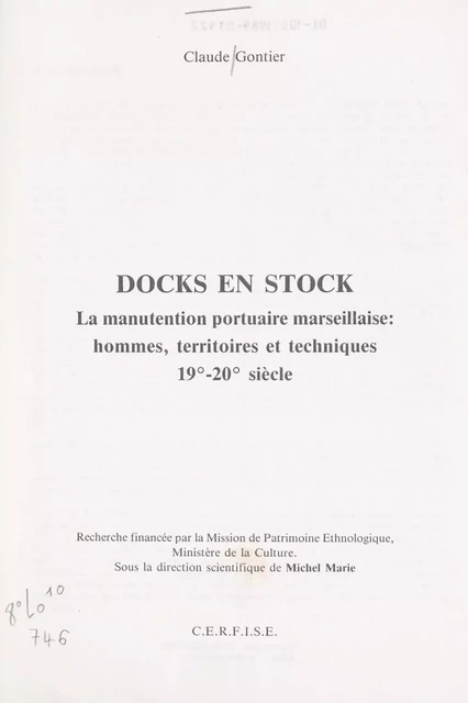 Docks en stock - Claudie Gontier - FeniXX réédition numérique