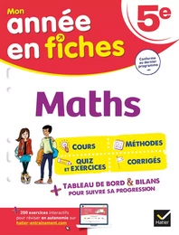 Maths 5e (fiches de révision &amp; exercices)