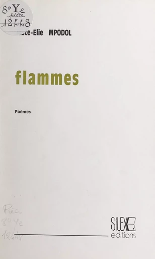 Flammes - Juste-Élie Mpodol - FeniXX réédition numérique