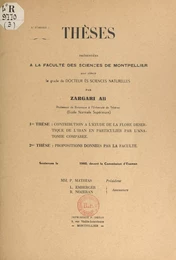 Contribution à l'étude de la flore désertique de l'Iran, en particulier par l'anatomie comparée