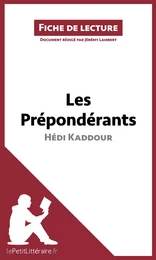 Les Prépondérants d'Hédi Kaddour (Fiche de lecture)