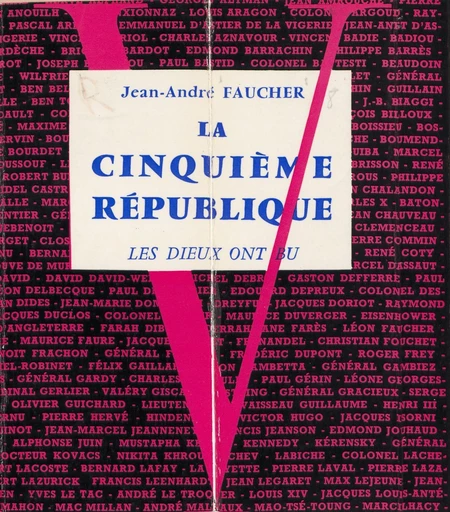 La Cinquième République - Jean-André Faucher - FeniXX réédition numérique