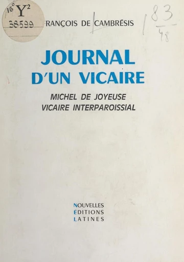 Journal d'un vicaire - François de Cambrésis - FeniXX réédition numérique