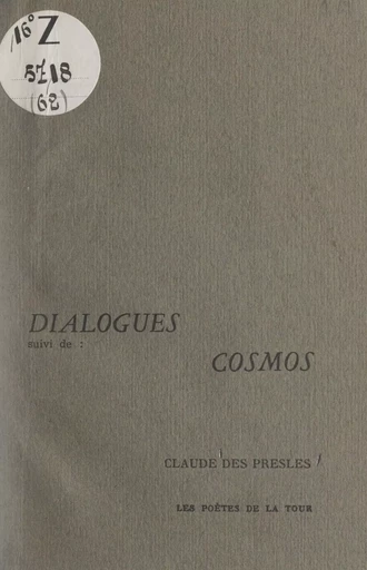 Dialogues - Claude des Presles - FeniXX réédition numérique