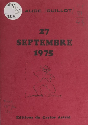 27 septembre 1975 - Claude Guillot - FeniXX réédition numérique