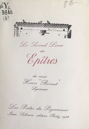 Le second livre des Épîtres