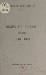 Rimes de guerre