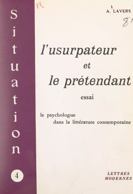 L'usurpateur et le prétendant - Annette Lavers - FeniXX réédition numérique