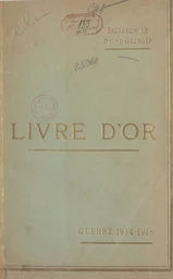 Escadron de Saint-Georges : livre d'or, guerre 1914-1918