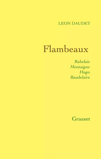 Flambeaux - Léon Daudet - Grasset