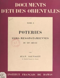 Poteries syro-mésopotamiennes du XIVe siècle (1)