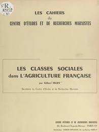 Les classes sociales dans l'agriculture française