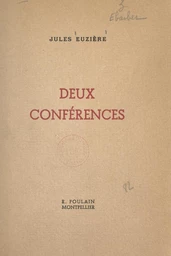 Deux conférences : Le dirigisme médical. Xavier Atger et la physiognomonie