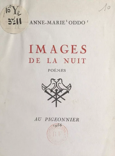 Images de la nuit - Anne-Marie Oddo - FeniXX réédition numérique