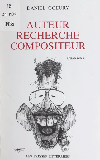 Auteur recherche compositeur - Daniel Goeury - FeniXX réédition numérique