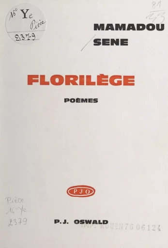 Florilège - Mamadou Sene - FeniXX réédition numérique