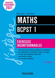 Maths exercices incontournables BCPST 1 - 3e éd.