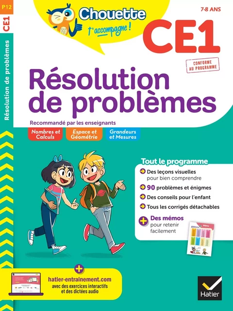 Chouette - Résolution de problèmes CE1 - Géraldine Collette - Hatier