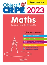 Nouveau concours CRPE 2022 - Maths - épreuve écrite d'admissibilité (Objectif Concours) (Ebook PDF)