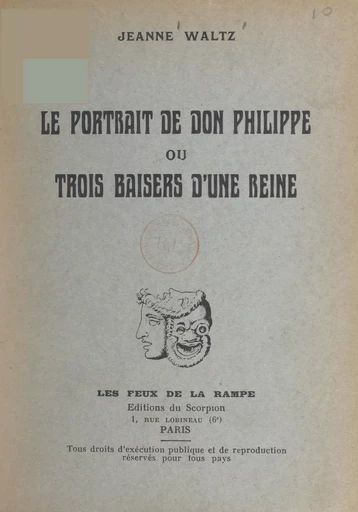 Le portrait de Don Philippe - Jeanne Waltz - FeniXX réédition numérique