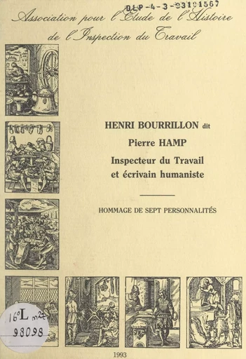 Henri Bourrillon dit Pierre Hamp -  Association pour l'étude de l'histoire de l'inspection du travail (AEHIT) - FeniXX réédition numérique