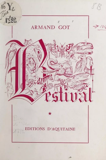 Bestival - Armand Got - FeniXX réédition numérique