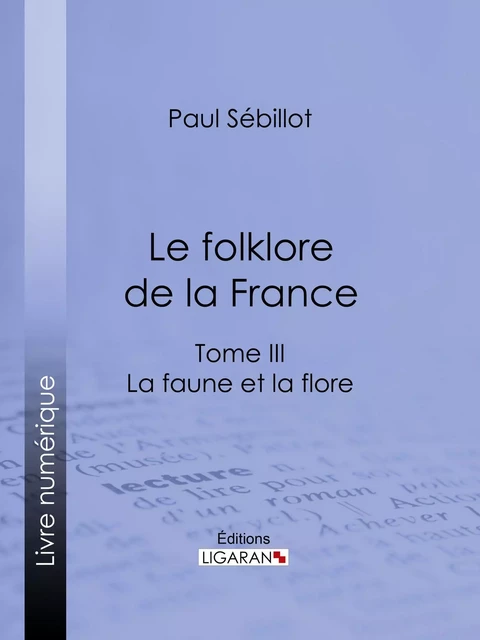 Le Folk-Lore de la France - Paul Sébillot,  Ligaran - Ligaran