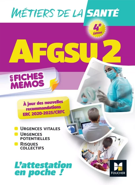 AFGSU 2 - Métiers de la santé - 4e édition  - Révision et entraînement 2024-2025 -  CESU 54 - Foucher