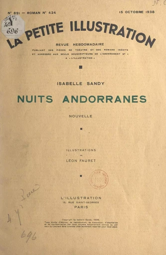 Nuits andorranes - Isabelle Sandy - FeniXX réédition numérique