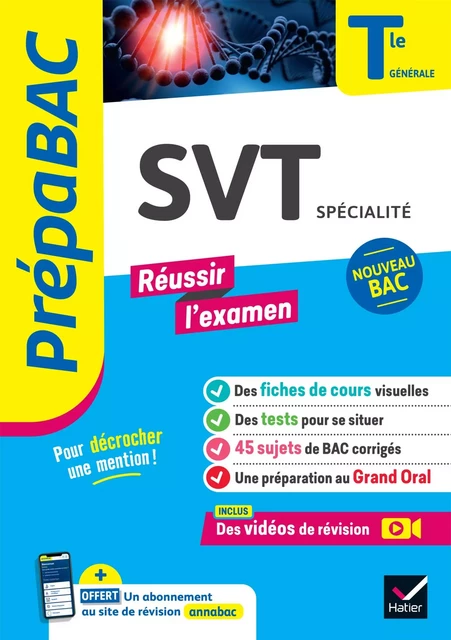 Prépabac Réussir l'examen - SVT Tle générale (spécialité) - Bac 2025 - Sébastien Castillo, Jonathan Faivre, Sabrina Gaillardou, Anne Le Nost, Hervé Mulard, Delphine Roumier, Bruno Vah - Hatier