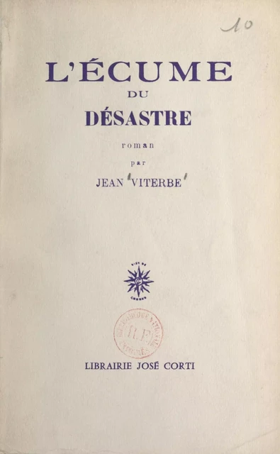 L'écume du désastre - Jean Viterbe - FeniXX réédition numérique