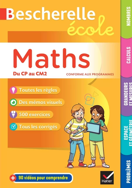 Bescherelle école - Maths (CP, CE1, CE2, CM1, CM2) - Bénédicte Idiard, Yann Jambivel - Hatier