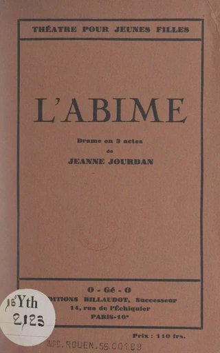 L'abîme - Jeanne Jourdan - FeniXX réédition numérique