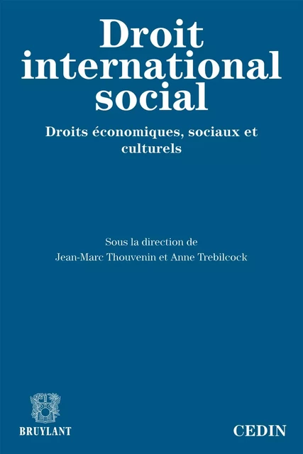 Le droit international social -  - Bruylant