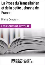 La Prose du Transsibérien et de la petite Jehanne de France de Blaise Cendrars