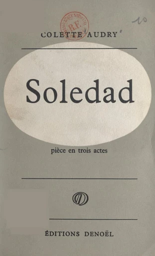 Soledad - Colette Audry - FeniXX réédition numérique