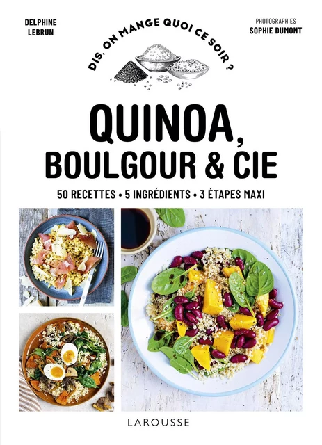 Quinoa, boulgour &amp; autres céréales - Delphine Lebrun, Sophie Dumont - Larousse